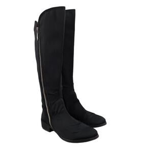 Donald Pliner Shoes Womens 6 Nova Boots Knee High Tall Double Zip Fashion Black